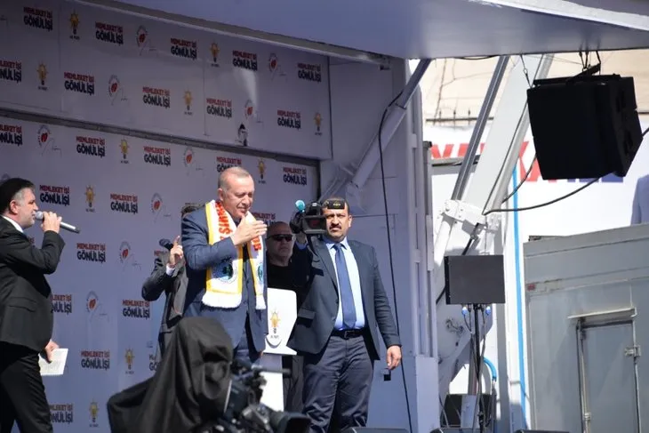 Başkan Erdoğan'a Şırnak'ta sevgi seli