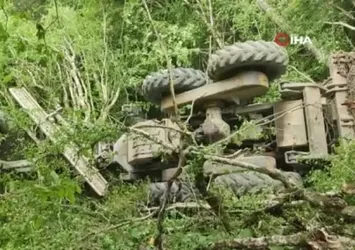 Bartın'da ormanda feci kaza: 1 yaralı