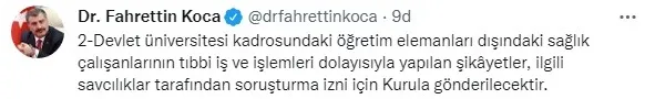 Son dakika: Sağlık Bakanı Koca, "MALPRAKTİS" davası açıklaması! "Resmi Gazete’de yayımlandı..." - 2