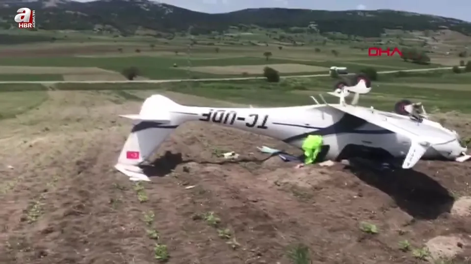 Bilecik’te eğitim uçağı zorunlu iniş yaptı