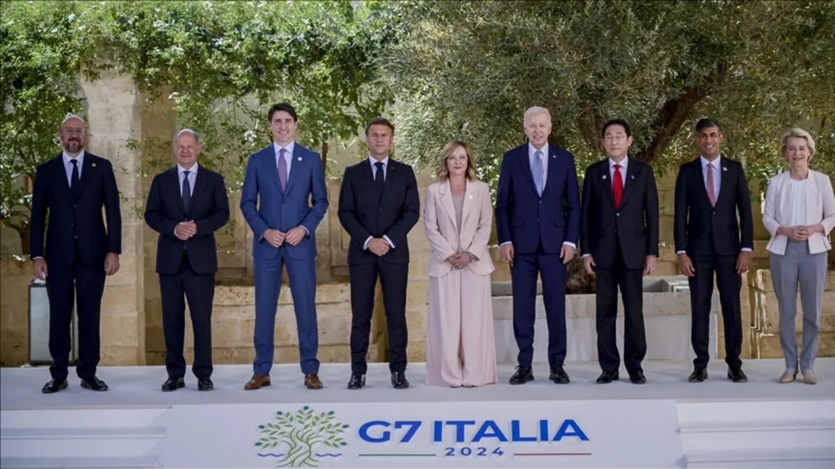 İtalya'daki G7 Liderler Zirvesi'nin sonuç bildirisi yayınlandı! Filistin'de iki devletli çözüm vurgusu