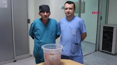 Karnından çıkan hayrete düşürdü