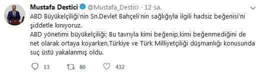 Mustafa Destici'den ABD'ye operasyon mesajı: Gölge etme yeter - 1