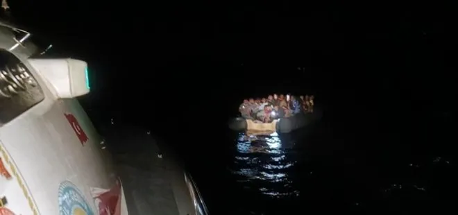 Bodrum’da Yunanistan’ın geri ittiği 35 kaçak göçmen kurtarıldı