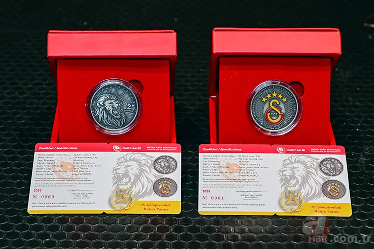 Galatasaray 25. şampiyonluk hatıra parası nedir, nereden alınır? Darphane GS'ye özel şampiyonluk parası satış fiyatı ne kadar? 4