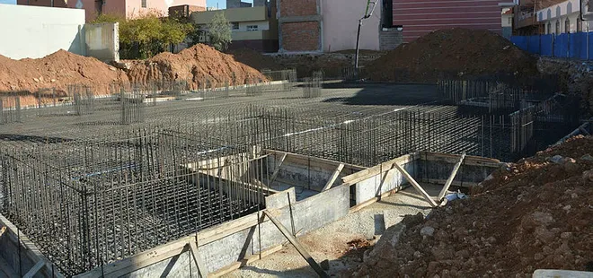 Suriye sınırı hattında cami temeli atıldı