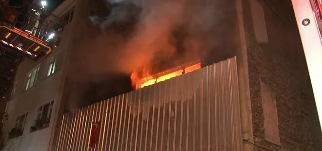 Şişli’de 3 katlı metruk binada yangın çıktı