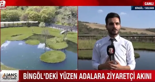 Bingöl’deki yüzen adalara yerli ve yabancı turistler akın ediyor