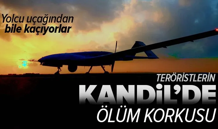 PKK'da SİHA korkusu! Yolcu uçaklarından bile saklanıyorlar