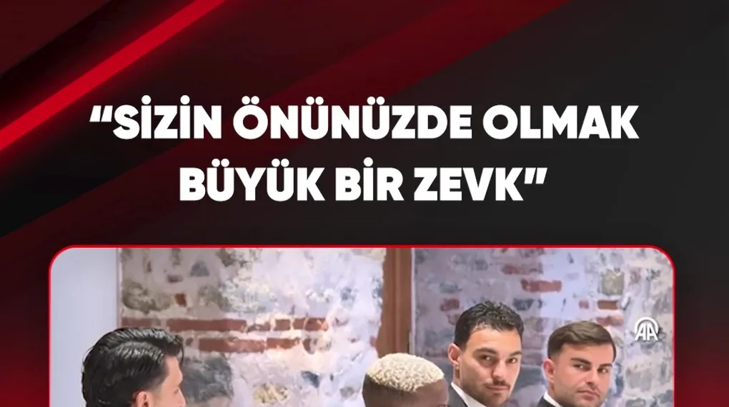 "SİZİN ÖNÜNÜZDE OLMAK BÜYÜK BİR ZEVK"