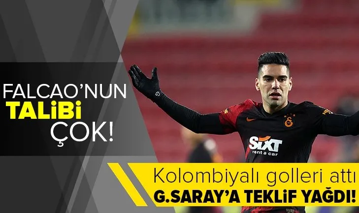 Sakatlık sonrası gollerle dönen Falcao'ya 3 kulüp talip oldu