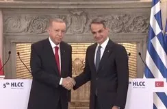 Başkan Erdoğan - Miçotakis görüşmesi