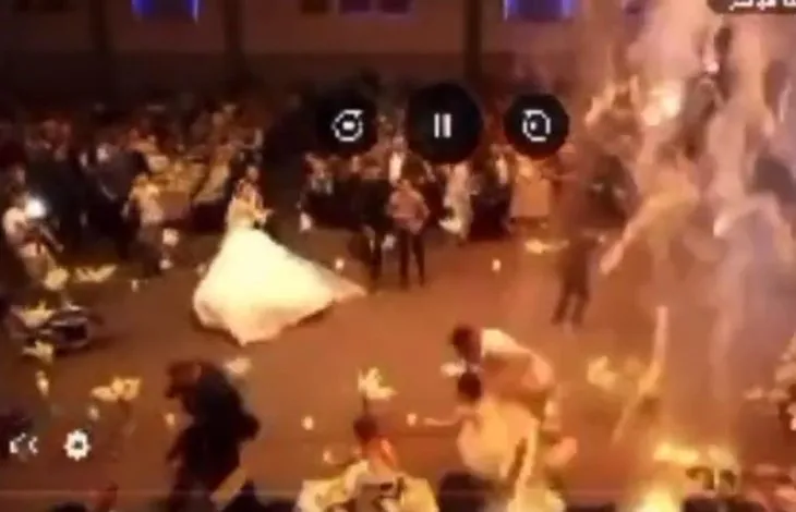 Irak Musul’da düğünde yangın faciası! Ölü sayısı 100’ü geçti | Gelin ve damat dans ettiği esnada yangın çıktı | Dehşete düşüren görüntüler