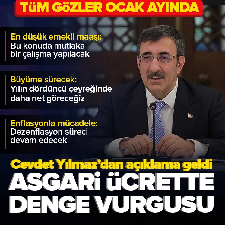 Cevdet Yılmazdan asgari ücret açıklaması