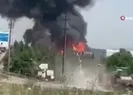 Palet fabrikası alev alev yandı