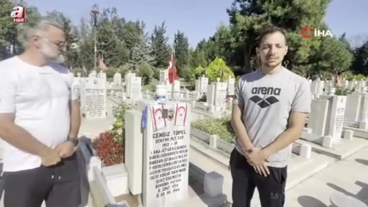 Milli yüzücü Doğukan Ulaç şampiyonluğunu Şehit Pilot Yüzbaşı Cengiz Topel’e adadı