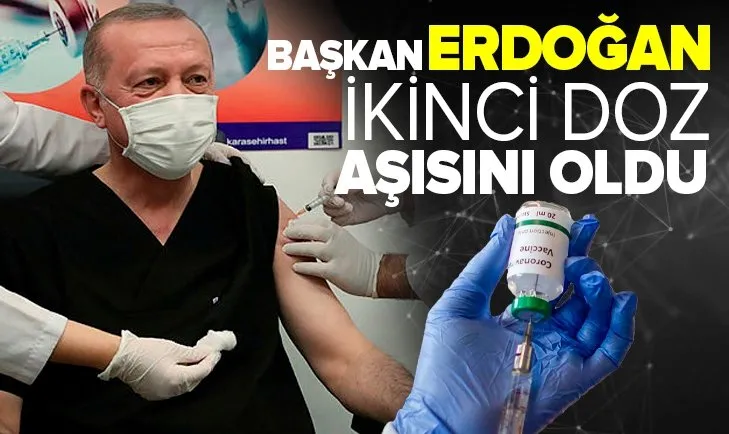 Başkan Erdoğan ve Bahçeli ikinci doz aşısını yaptırdı