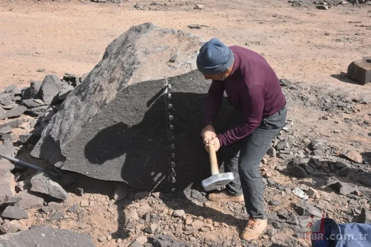 Günde 10 ton çıkarılıyor! Ahlat taşına yoğun ilgi