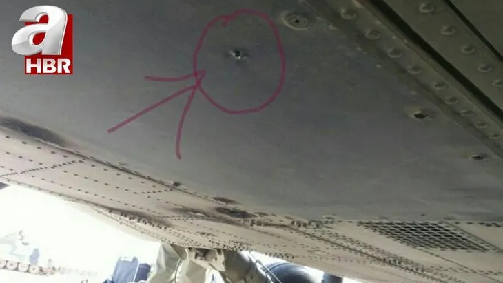 Terörist ateşine maruz kalan Skorsky helikopterden özel görüntüler