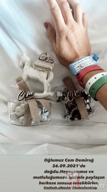 Hülya Koçyiğit’in torunu Aslışah Alkoçlar anne oldu! Aslışah Alkoçlar ve Kaan Demirağ’ın oğlu dünyaya geldi 4