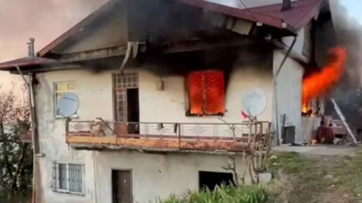 Ordu'da ev yangını! 2 çocuk yaralandı