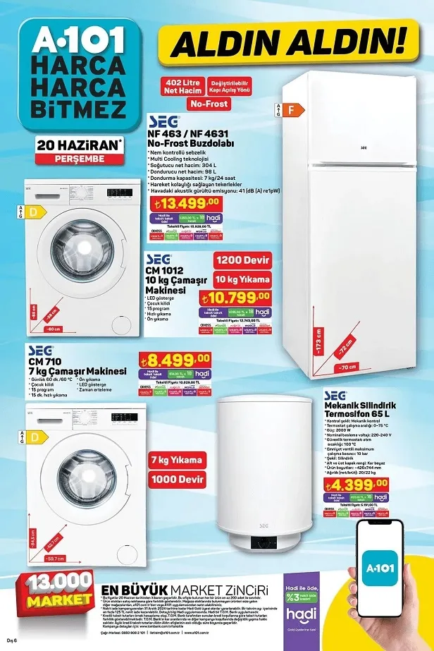 A101 20 Haziran aktüel kataloğu yayınladı! A101 haftanın uygun fiyatlı ürünlerinin tam listesi… - 11