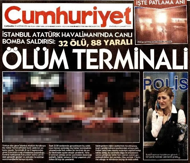 Sozcu Posta Ve Cumhuriyet Ten Skandal Manset A Haber Son Dakika Gundem Haberleri