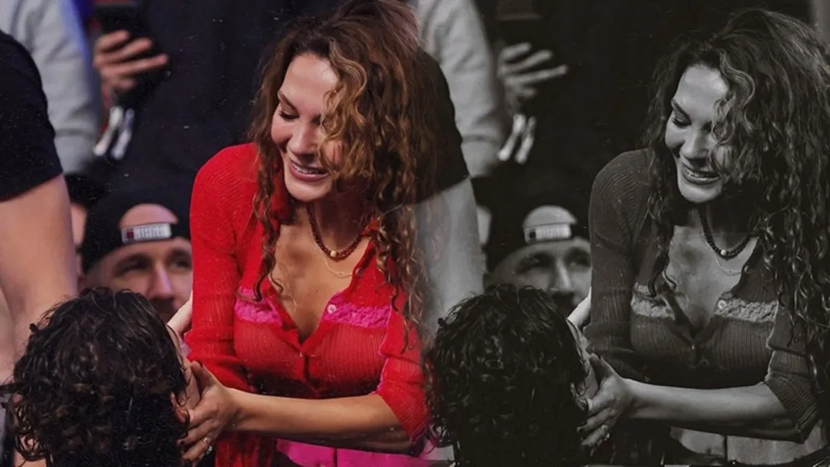 Cedi Osman ve Ebru Şahin'den zafer pozları!