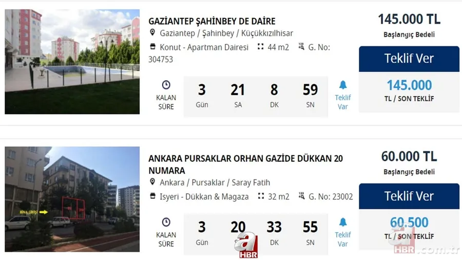 Bankalardan kapış kapış ucuz satılık evler! 55.000 - 130.000 - 175.000 TL'ye ev sahibi olmak mümkün! İş Bankası... 5