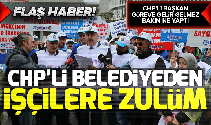 CHPli Bolu Belediye Başkanı Tanju Özcandan işçi kıyımı