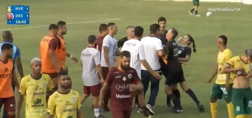 Brezilya’da skandal! Teknik direktör kadın hakeme kafa attı