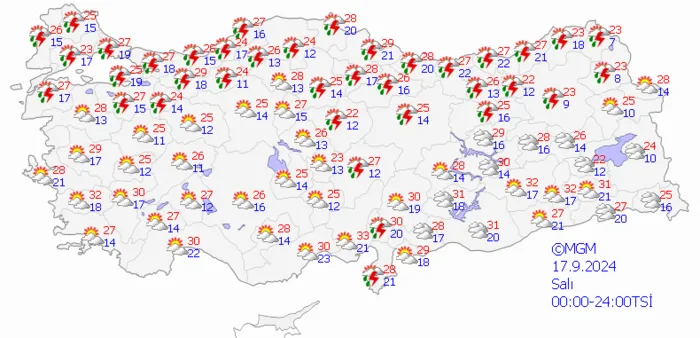 1726296199807.png 50 il için sağanak yağış uyarısı! İstanbul için gün verildi - 5