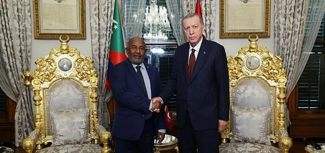 Başkan Erdoğan Komorlar Birliği Cumhurbaşkanı Assoumani Azzali’yle görüştü