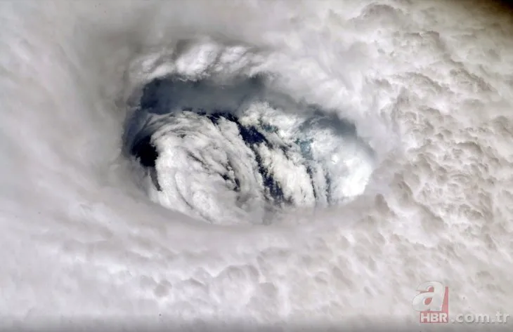 NASA, Dorian Kasırgası’nı uzaydan canlı yayınladı! İşte felaketin o görüntüleri...