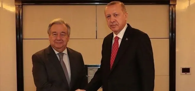Başkan Erdoğan, BM Genel Sekreteri Guterres ile görüştü