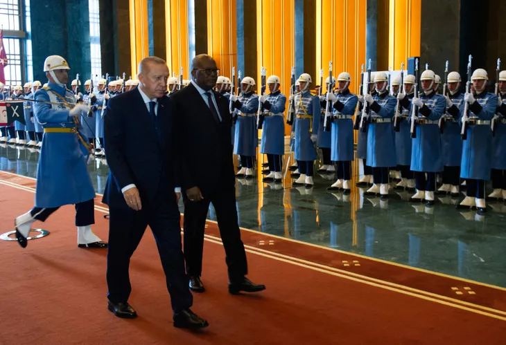 Başkan Erdoğan Burkina Faso Devlet Başkanı Kabore'yi karşıladı