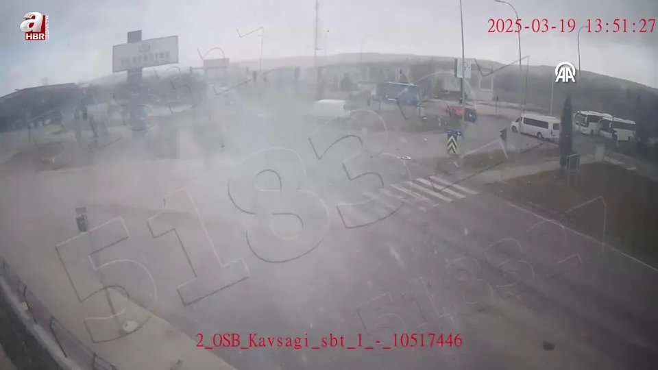 Kütahya’da trafik kazaları KGYS kameralarında