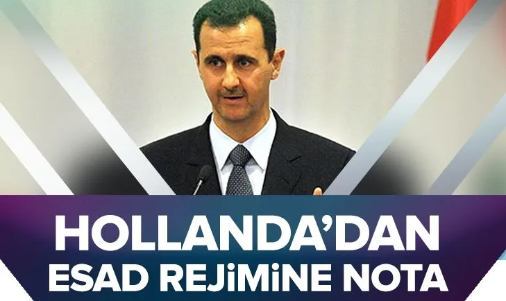 Hollanda’dan Esad rejimine nota