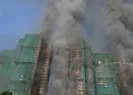 Hong Kong’da gökdelen alevlere teslim oldu