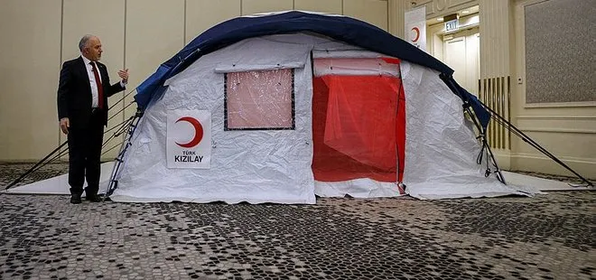 Türk Kızılay’ı yeni çadırını tanıttı