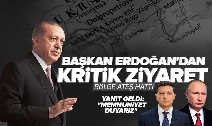 Başkan Erdoğan’dan Ukrayna’ya kritik ziyaret! Rusya’dan yanıt geldi: Memnuniyet duyarız