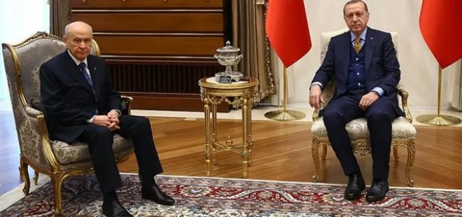 Son dakika: Başkan Erdoğan ve Bahçeli arasında kritik görüşme! İşte ilk görüntüler