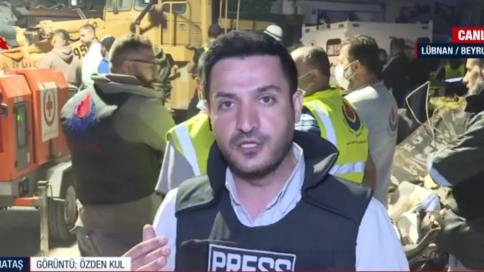 Lübnan’a İsrail bombardımanı: Vurulan bölgeden tek canlı yayın A Haber’de