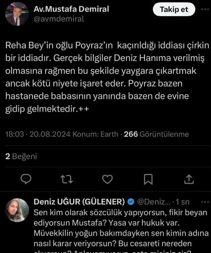 Entübe edilen Reha Muhtar’ın sağlık durumu nasıl? Uğur Dündar açıkladı! Kaybolan oğlunun yeri...