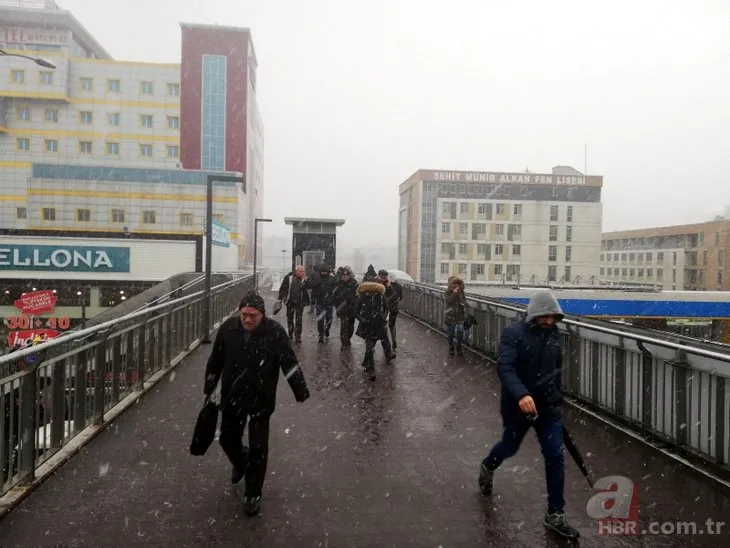 İstanbul ve Ankara’da kar başladı! İşte ilk görüntüler