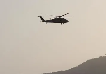 Erbil'de askeri helikopter düştü