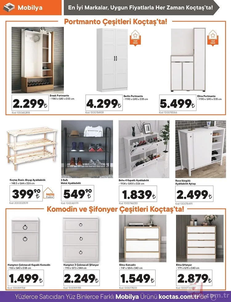 Koçtaş ekim ayı indirim kataloğu yayınlandı! Evinizi baştan aşağı tamamen değiştirebileceğiniz ürünlerin indirimli fiyatı 12