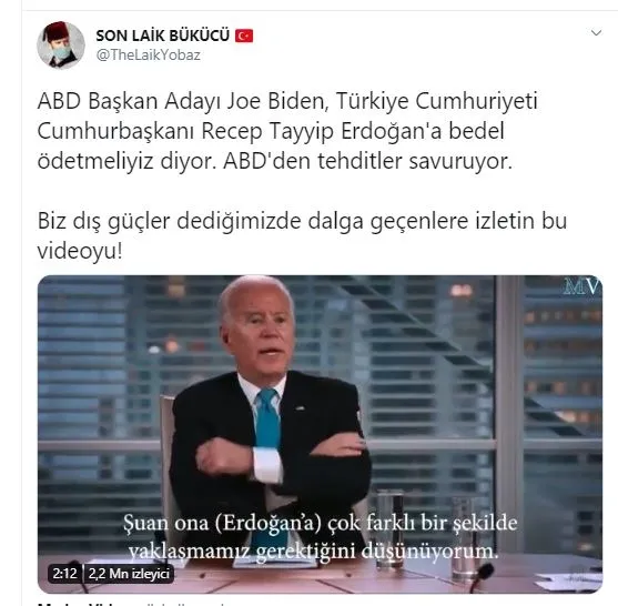 Başkan Erdoğan ve Türkiye'yi hedef almıştı! ABD'li Joe Biden'a CHP, PKK ve FETÖ dışında tepki yağdı