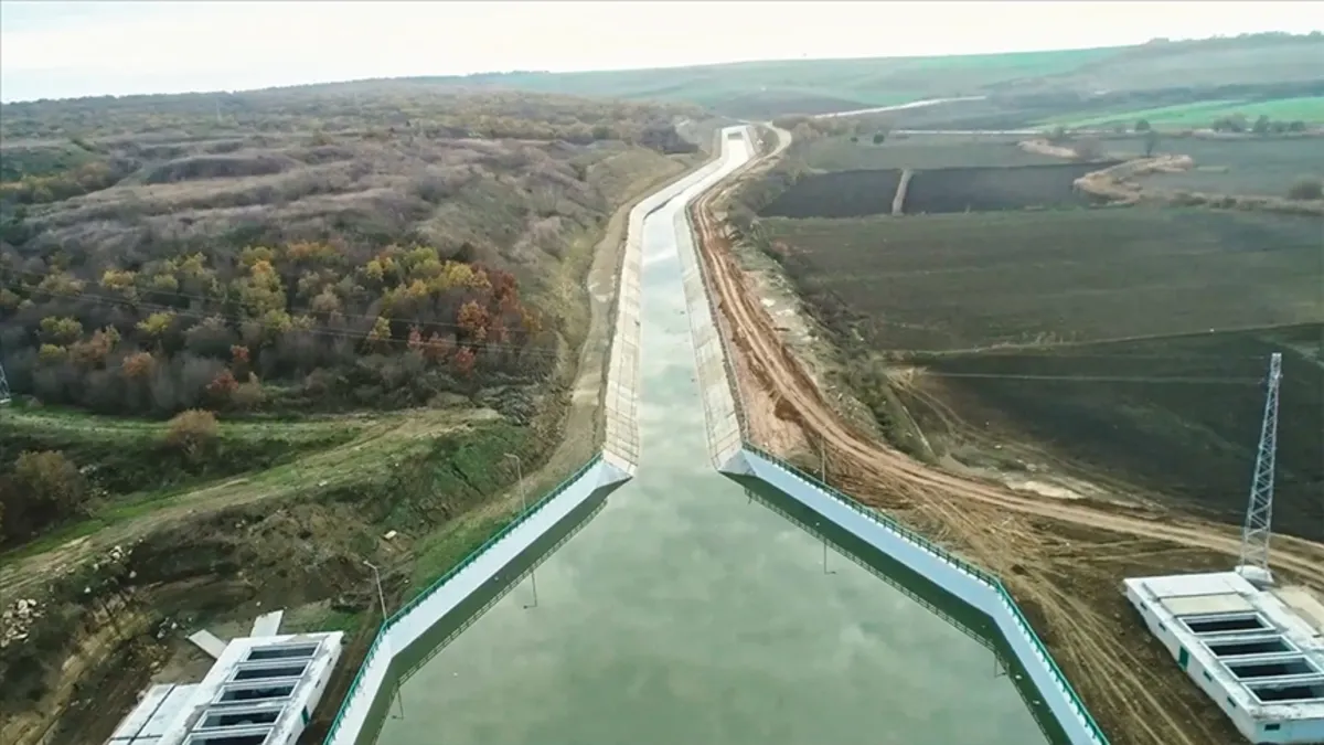 Meriç Nehri'nden Çakmak Barajı'na su aktarımı başladı