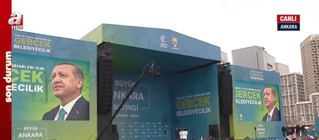 Yerel seçimlere 7 gün kaldı! Ankara’da AK Parti mitingi heyecanı